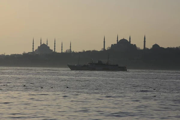 Horizonte Istanbul Pôr Sol Turquia — Fotografia de Stock