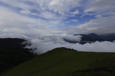Kaçkar dağlarında Ambarlı yaylasının panoramik manzarası, Karadeniz, Rize, Türkiye