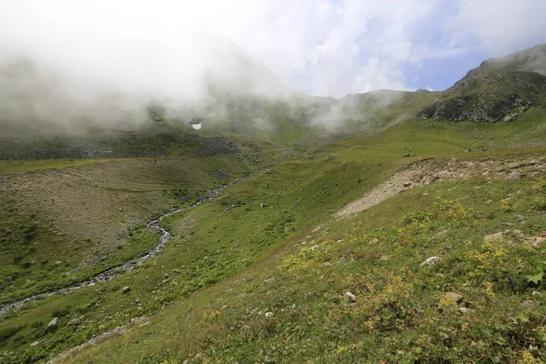 Panoramisch Uitzicht Het Ambarli Plateau Kackar Mountains Zwarte Zee Rize — Stockfoto