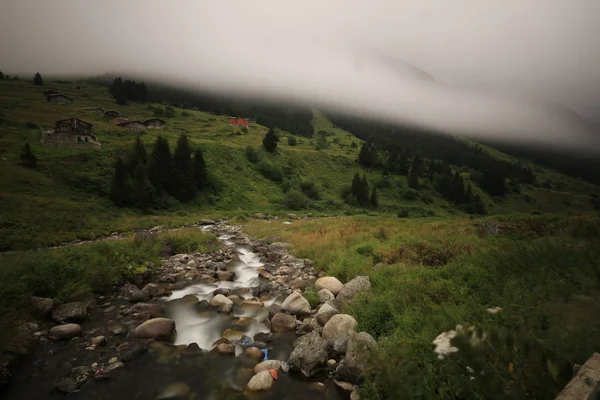 Ένα Όμορφο Τοπίο Από Υψώματα Elevit Του Rize Στην Περιοχή — Φωτογραφία Αρχείου