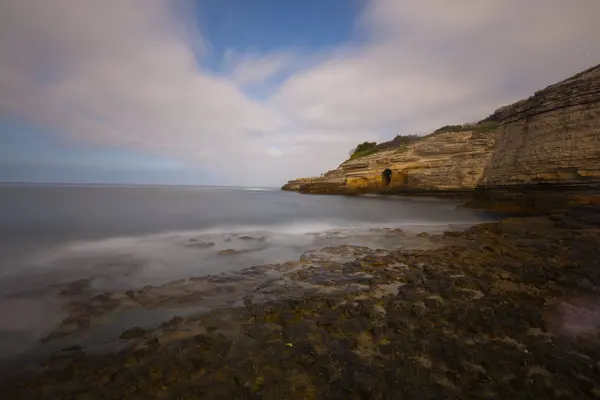 Pierres Mer Mer Rocheuse Falaises Fantastiques Beau Fond Kefken Kerpe — Photo