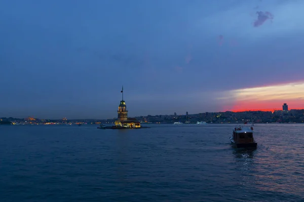 Torre Della Vergine Istanbul Una Delle Icone Architettoniche Più Importanti — Foto Stock