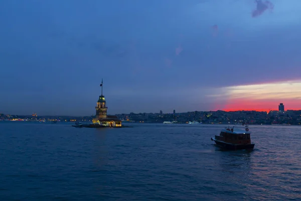 Tour Vierge Istanbul Une Des Icônes Architecturales Les Importantes Les — Photo