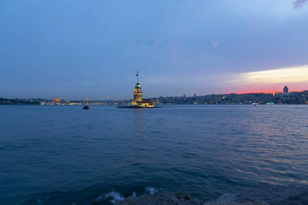 Tour Vierge Istanbul Une Des Icônes Architecturales Les Importantes Les — Photo