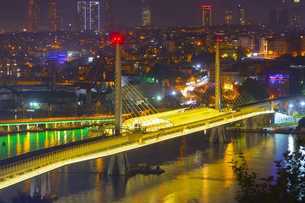 Stanbul Gecesi Köprüler — Stok fotoğraf