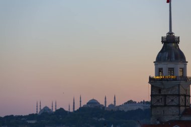 istanbul şehir gece manzara