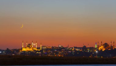 istanbul şehir gece manzara