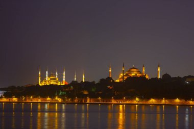 istanbul şehir gece manzara