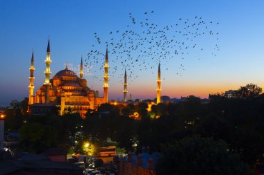 istanbul şehir gece manzara.