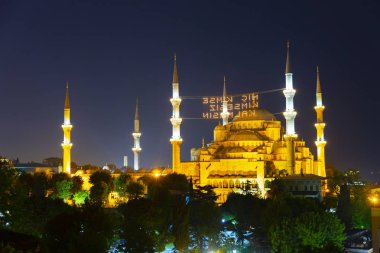 istanbul şehir gece manzara.