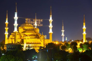 istanbul şehir gece manzara.