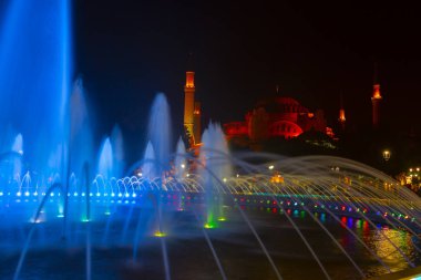 istanbul şehir gece manzara.