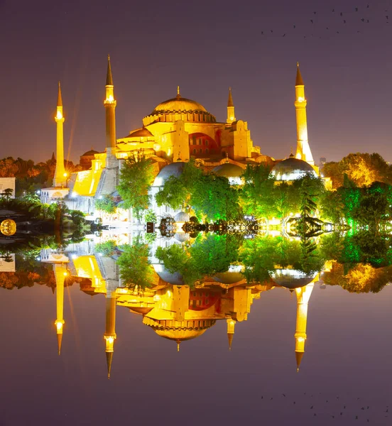 Istanbul city night landscape.