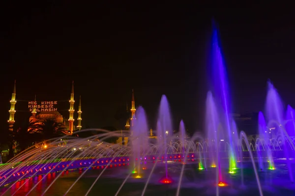 Istanbul Stadt Nachtlandschaft — Stockfoto