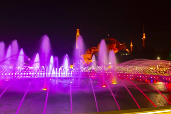 Istanbul Stadt Nachtlandschaft — Stockfoto