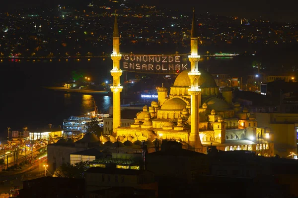 Istanbul Paysage Nocturne Ville — Photo