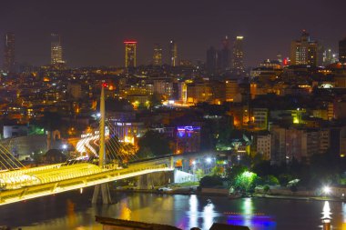 istanbul şehir gece manzara.