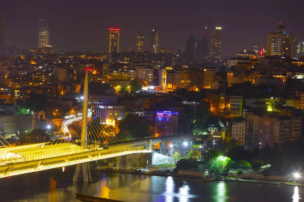 Istanbul Ciudad Noche Paisaje — Foto de Stock