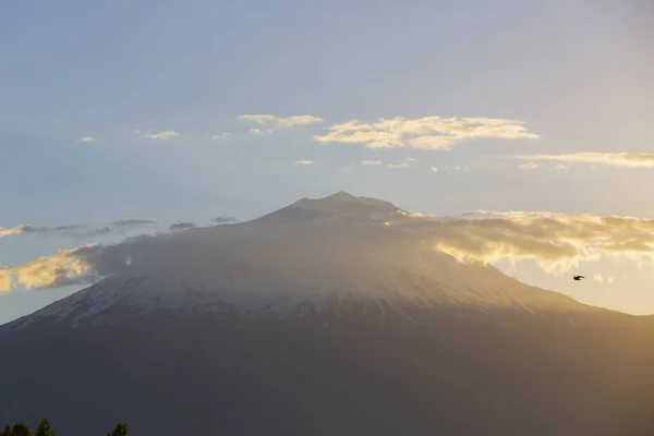 Monte Ararate Grande Ararate Com Neve Cume Dia Claro Com — Fotografia de Stock