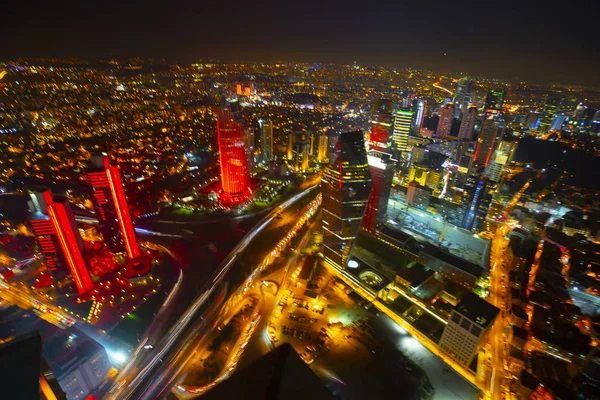 Bosphorus Brug Bij Nacht Istanbul Turkije — Stockfoto