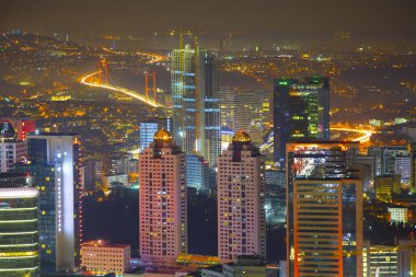 Gece Boğaziçi Köprüsü İstanbul / Türkiye