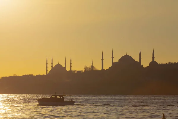 Istanbul Vista Sul Tramonto Turchia — Foto Stock