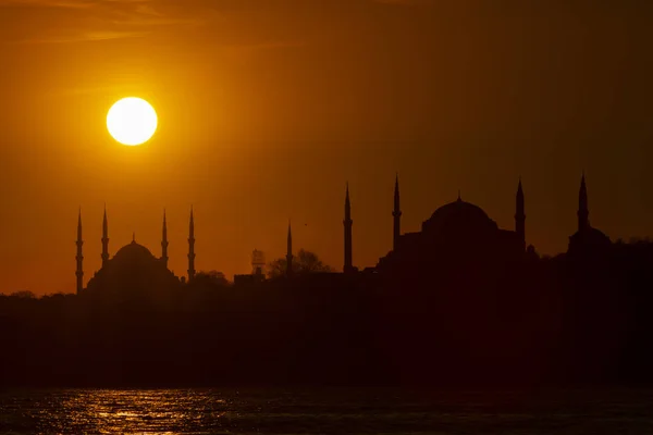 Istanbul Sunset Views Turkiet — Stockfoto