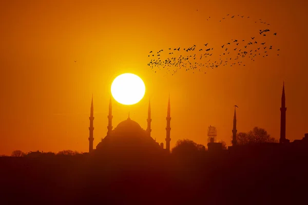 イスタンブールの夕日の景色 トルコ — ストック写真