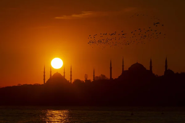 Istanbul Sunset Views Turkiet — Stockfoto