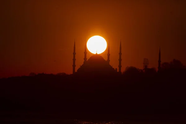 Istambul Vista Para Pôr Sol Turquia — Fotografia de Stock