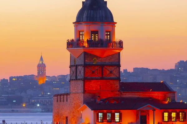 Istambul Vista Para Pôr Sol Turquia — Fotografia de Stock