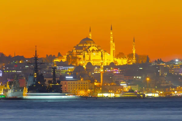 Istanbul Sunset Views Turkiet — Stockfoto