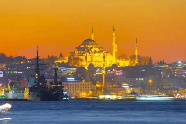 Istanbul Sunset Views Turkiet — Stockfoto
