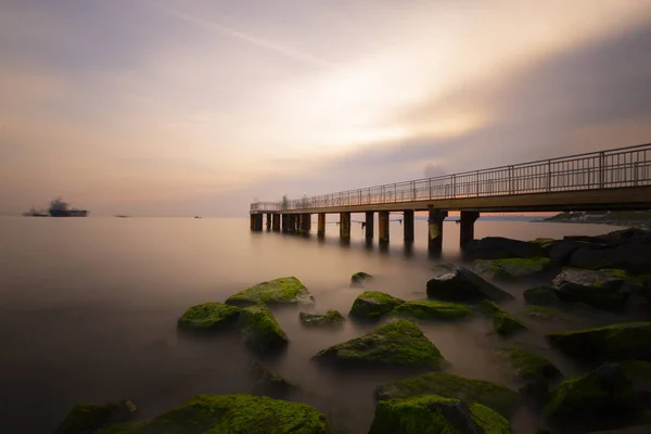 Drumul Florya Plaja Yesilkoy Istanbul — Fotografie, imagine de stoc