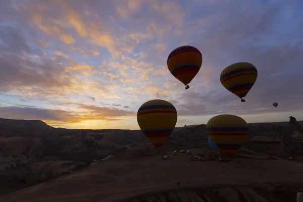 Grande Attraction Touristique Cappadoce Vol Montgolfière Cappadoce Est Connue Dans — Photo