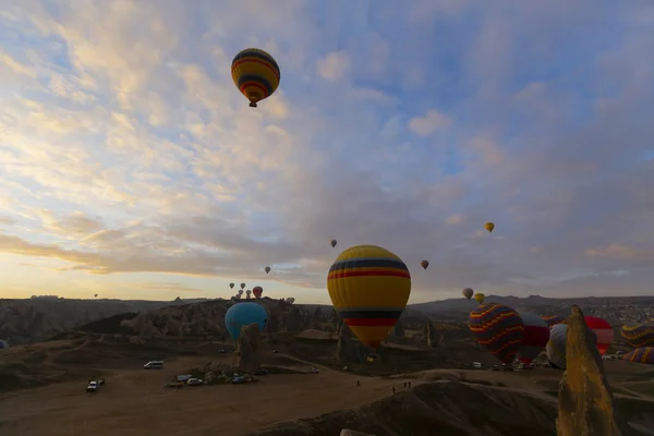 Grande Attraction Touristique Cappadoce Vol Montgolfière Cappadoce Est Connue Dans — Photo