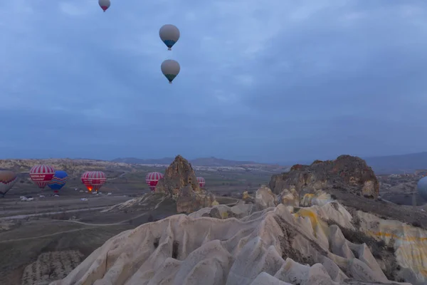 Great Tourist Attraction Cappadocia Balloon Flight Cappadocia Known World One — Stock Photo, Image