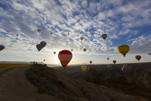 Great Tourist Attraction Cappadocia Balloon Flight Cappadocia Known World One — Stock Photo, Image