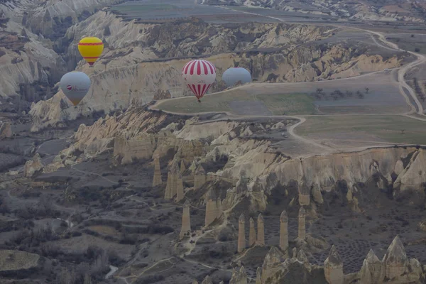 Gran Atracción Turística Capadocia Vuelo Globo Capadocia Conocida Todo Mundo — Foto de Stock