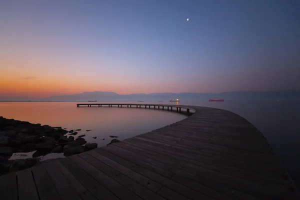 Sekapark Izmit Kocaeli Schöner Naturpark Meeresufer Sonnenuntergang Mit Meerblick Der — Stockfoto