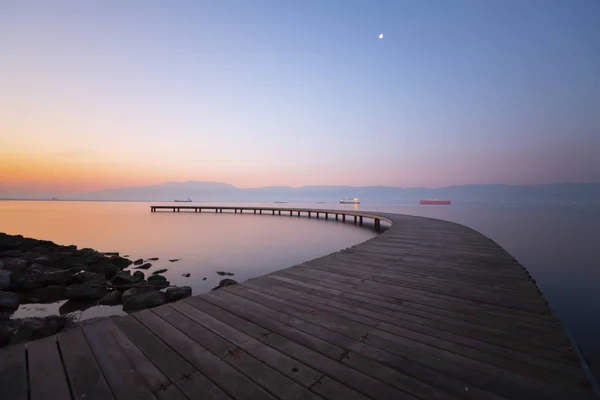 Sekapark Izmit Och Kocaeli Vacker Naturpark Vid Havskusten Solnedgång Havsutsikt — Stockfoto