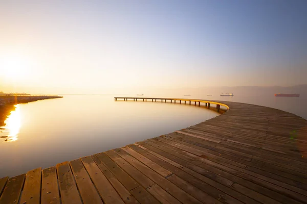 Sekapark Izmit Kocaeli Beautiful Natural Park Seacoast Sunset Sea View — Stock Photo, Image