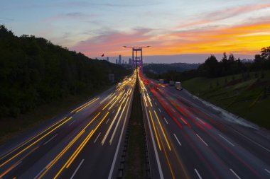 Boğaziçi Köprüsü'nde uzun pozlama