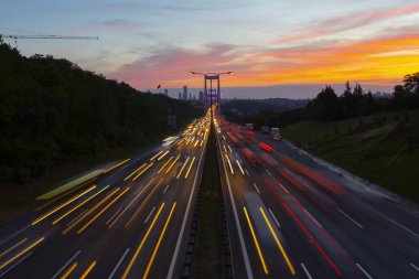 Bosphorus Bridge long exposure clipart