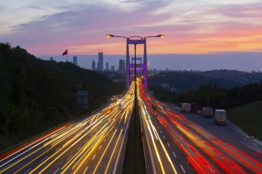 Boğaziçi Köprüsü'nde uzun pozlama