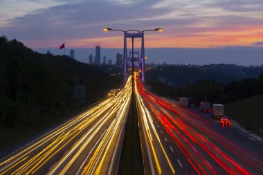 Boğaziçi Köprüsü'nde uzun pozlama