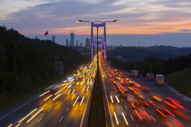 Boğaziçi Köprüsü'nde uzun pozlama