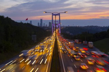 Boğaziçi Köprüsü'nde uzun pozlama