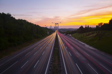 Boğaziçi Köprüsü'nde uzun pozlama