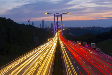 Boğaziçi Köprüsü'nde uzun pozlama